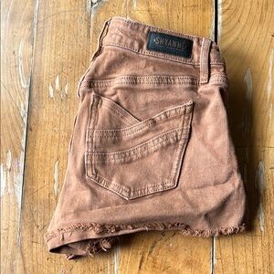 Shyanne Brown Denim Shorts